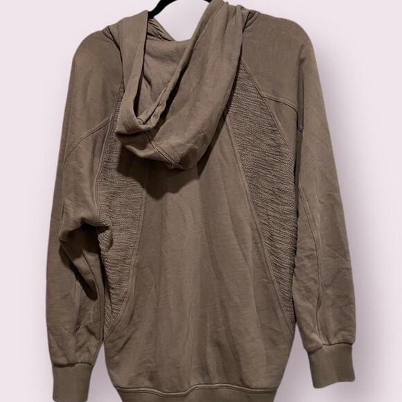 Joy Lab Brown Zip Jacket Size XS with thumb key holes 95% Cotton - Picture 3 of 9